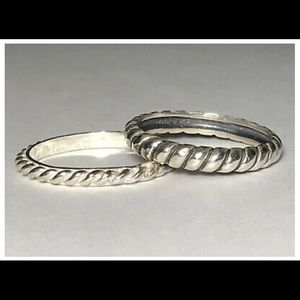 Silpada stacking rings